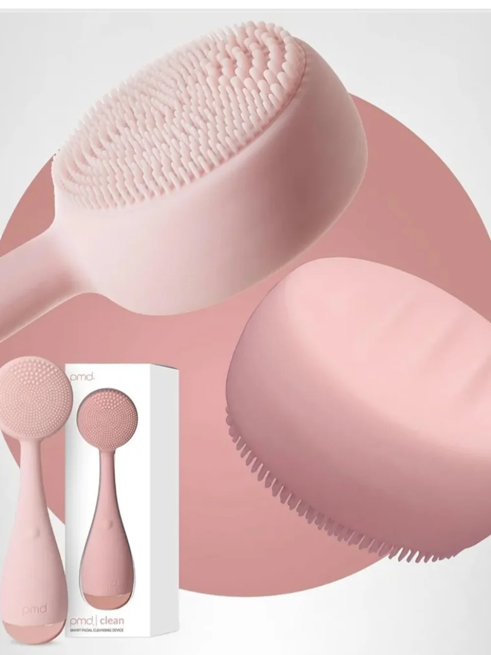 pmd Clean Silicone Facial Cleansing Brush - Pink